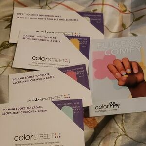 Color Street Purple and White Nail Strips Collection